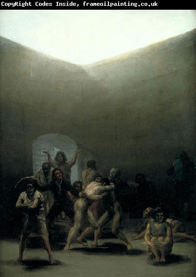 Francisco de Goya Courtyard with Lunatics or Yard with Madmen
